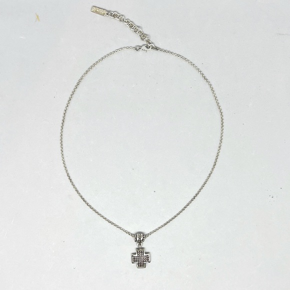 Napier Silverplated Cross Pendant Necklace - Picture 2 of 8